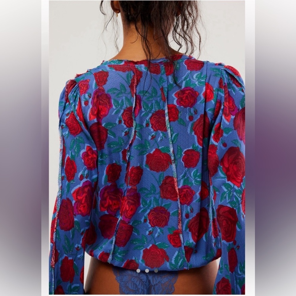 Free People Everything’s Rosy Bodysuit Size XS NWOT - Picture 3 of 6